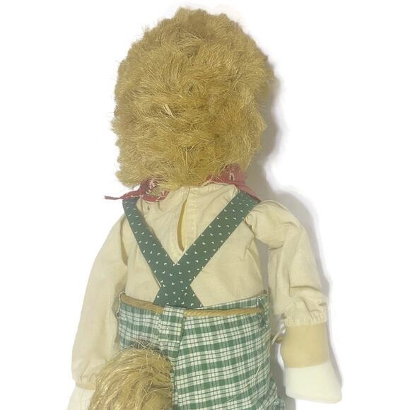 Paul A Mino Horse Kinfolk From Maplewood Stuffed Animal Plush Straw Hair 28 Inch - Picture 10 of 11